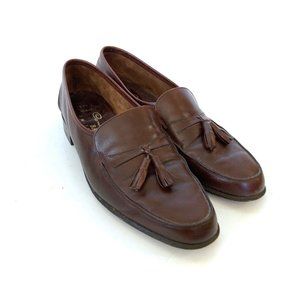Bally Men’s Nicoals Loafers Brown Leather Dress Shoes Size 9.5 C